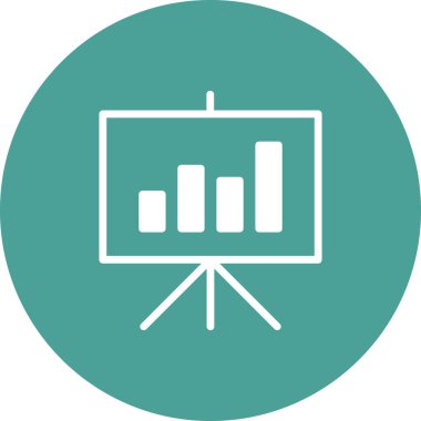 İstatistik simgesi vektör illüzyonu