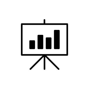İstatistik simgesi vektör illüzyonu