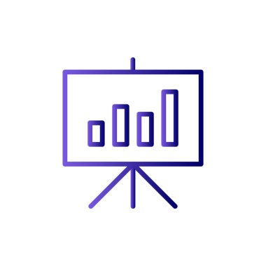 sunum simgesi vektör illüstrasyonu