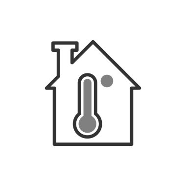 sıcaklık simgesi vektör illüstrasyonu
