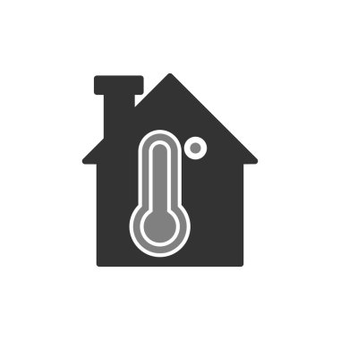 sıcaklık simgesi vektör illüstrasyonu