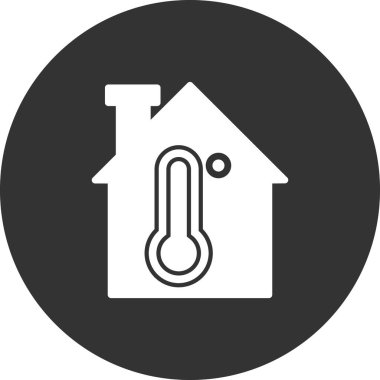 sıcaklık simgesi vektör illüstrasyonu