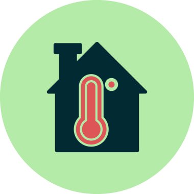 sıcaklık simgesi vektör illüstrasyonu