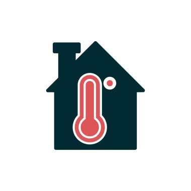 sıcaklık simgesi vektör illüstrasyonu