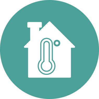 sıcaklık simgesi vektör illüstrasyonu