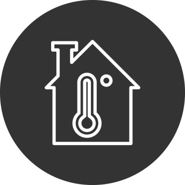 sıcaklık simgesi vektör illüstrasyonu