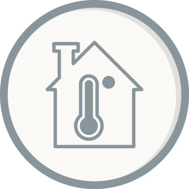 sıcaklık simgesi vektör illüstrasyonu