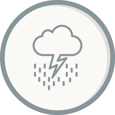 Gök gürültüsü Web simgesi basit tasarım