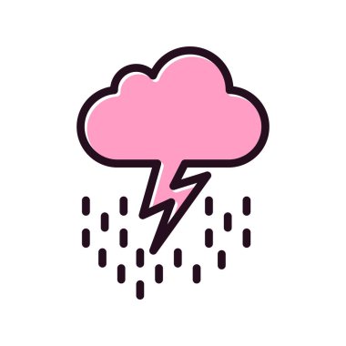 Gök gürültüsü Web simgesi basit tasarım