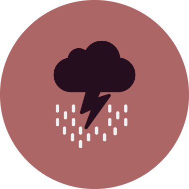 Gök gürültüsü Web simgesi basit tasarım