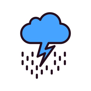 Gök gürültüsü Web simgesi basit tasarım