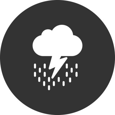 Gök gürültüsü Web simgesi basit tasarım