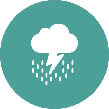 Gök gürültüsü Web simgesi basit tasarım