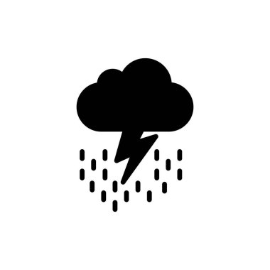 Gök gürültüsü Web simgesi basit tasarım