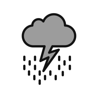 Gök gürültüsü Web simgesi basit tasarım