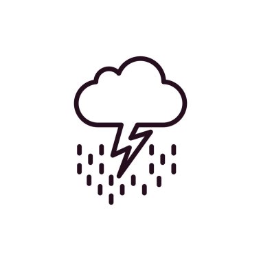 Gök gürültüsü Web simgesi basit tasarım