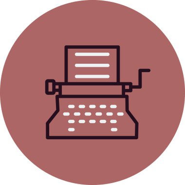 Modern b 'nin vektör illüstrasyonunda daktilo yok