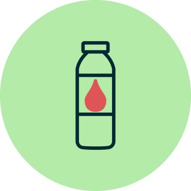 su şişesi simge vektör çizim