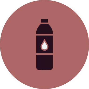 su şişesi simge vektör çizim