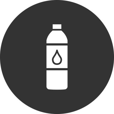 su şişesi simge vektör çizim