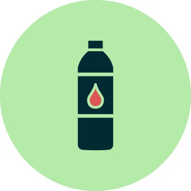 su şişesi simge vektör çizim