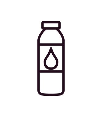 su şişesi simge vektör çizim