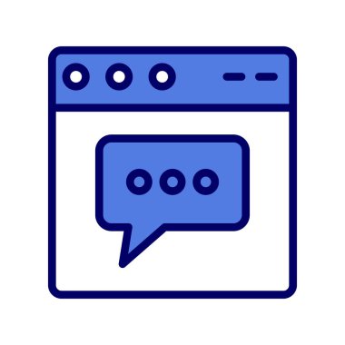 Basit web arayüzü simgesi, vektör illüstrasyonu