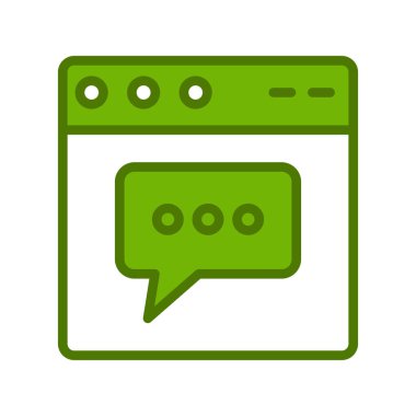 Basit web arayüzü simgesi, vektör illüstrasyonu