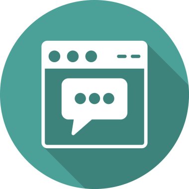 Basit web arayüzü simgesi, vektör illüstrasyonu