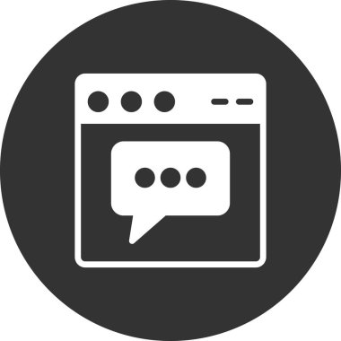 Basit web arayüzü simgesi, vektör illüstrasyonu