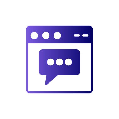 Basit web arayüzü simgesi, vektör illüstrasyonu