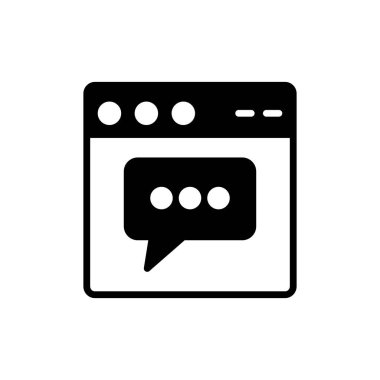 Basit web arayüzü simgesi, vektör illüstrasyonu