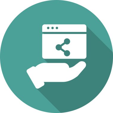 Basit web arayüzü simgesi, vektör illüstrasyonu