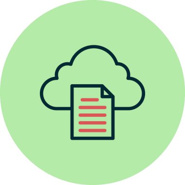 Belge. Web simgesi basit tasarım