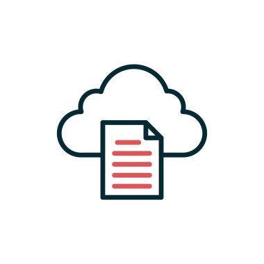 Belge. Web simgesi basit tasarım