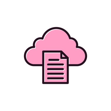 Belge. Web simgesi basit tasarım