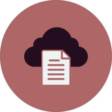 Belge. Web simgesi basit tasarım