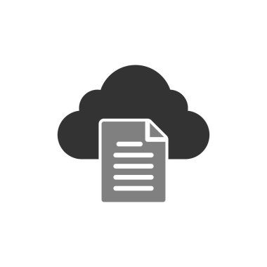 Belge. Web simgesi basit tasarım