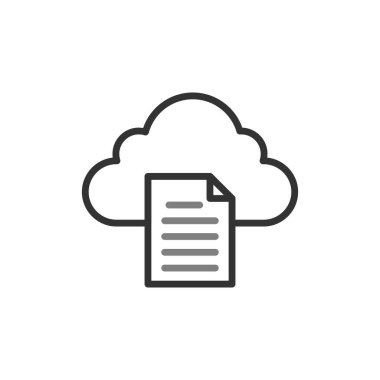 Belge. Web simgesi basit tasarım