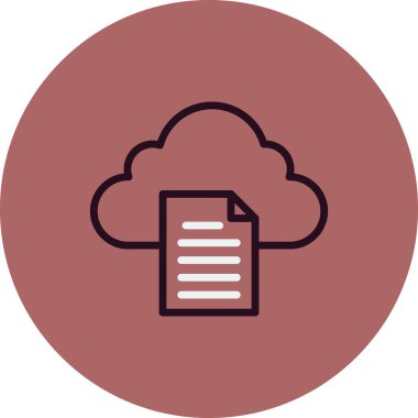 Belge. Web simgesi basit tasarım