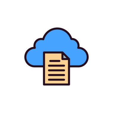 Belge. Web simgesi basit tasarım