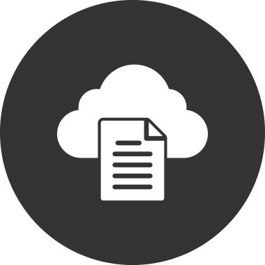 Belge. Web simgesi basit tasarım