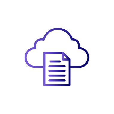 Belge. Web simgesi basit tasarım