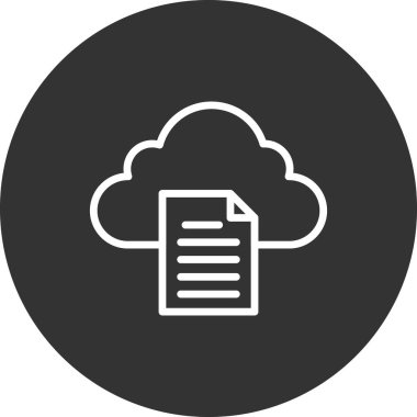 Belge. Web simgesi basit tasarım