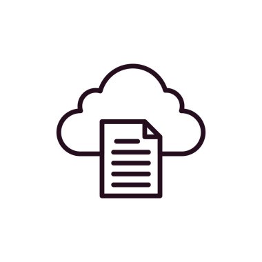 Belge. Web simgesi basit tasarım