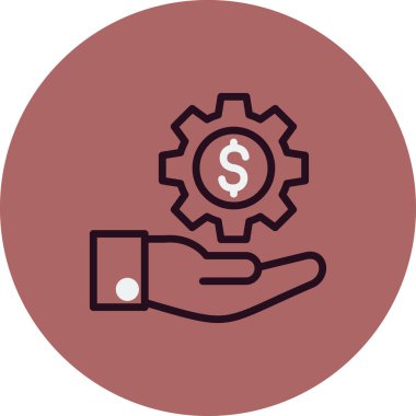 servis simgesi vektör illüstrasyonu