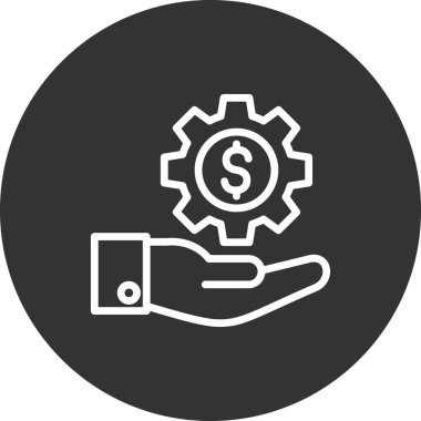 servis simgesi vektör illüstrasyonu