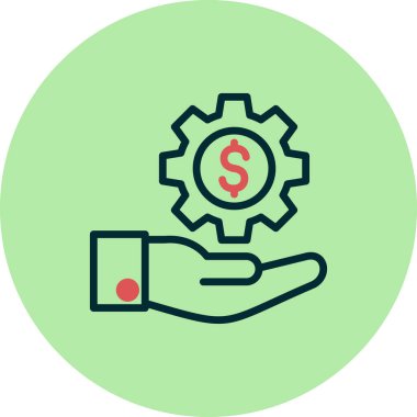 servis simgesi vektör illüstrasyonu