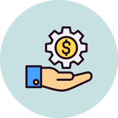 servis simgesi vektör illüstrasyonu