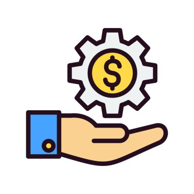 servis simgesi vektör illüstrasyonu